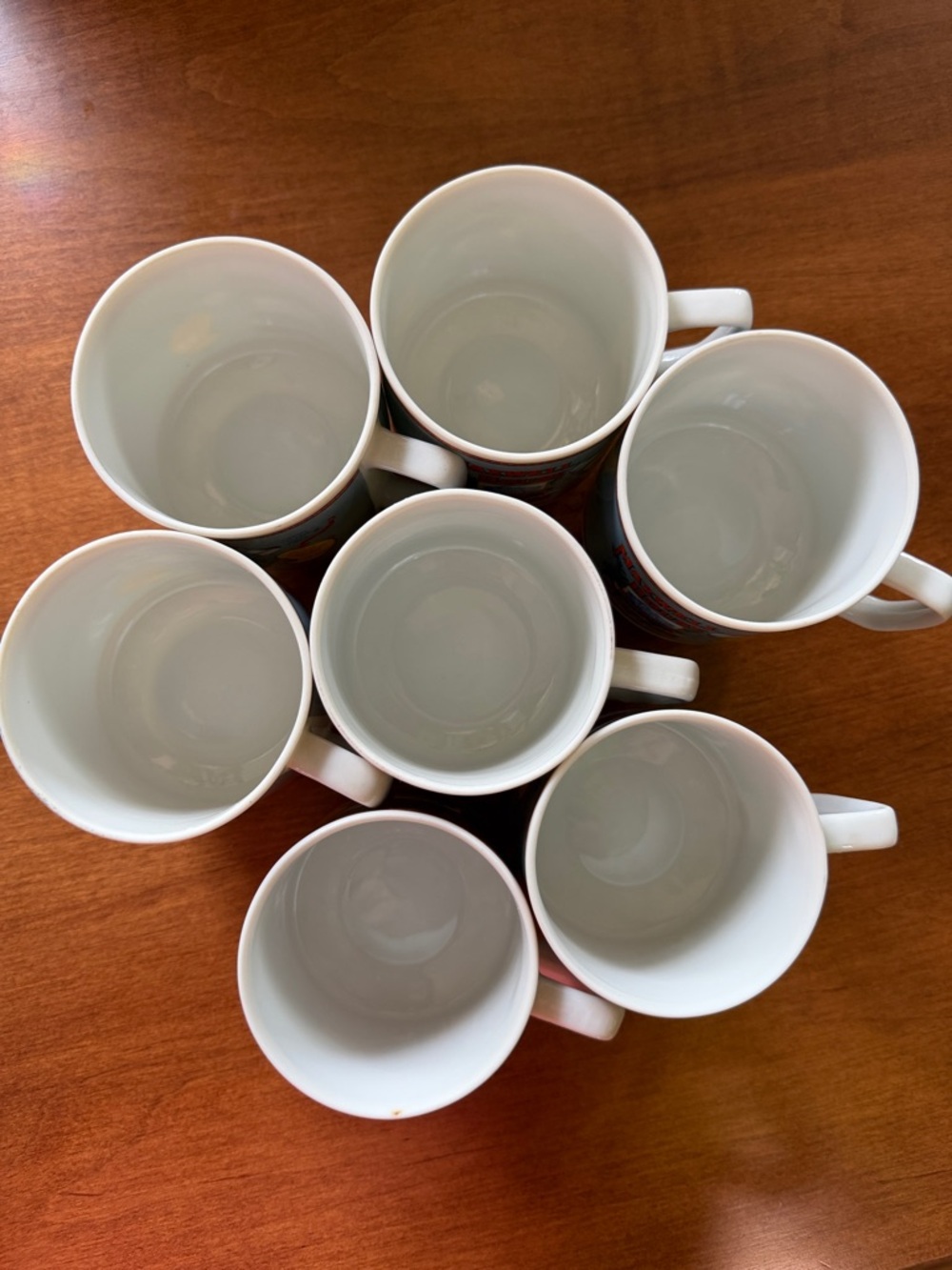 Vintage Porcelain Maxwell House Pedestal Coffee Cup Set of 7 - Picture 6 of 13